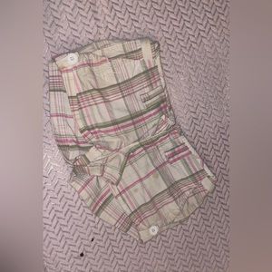 Plaid booty shorts